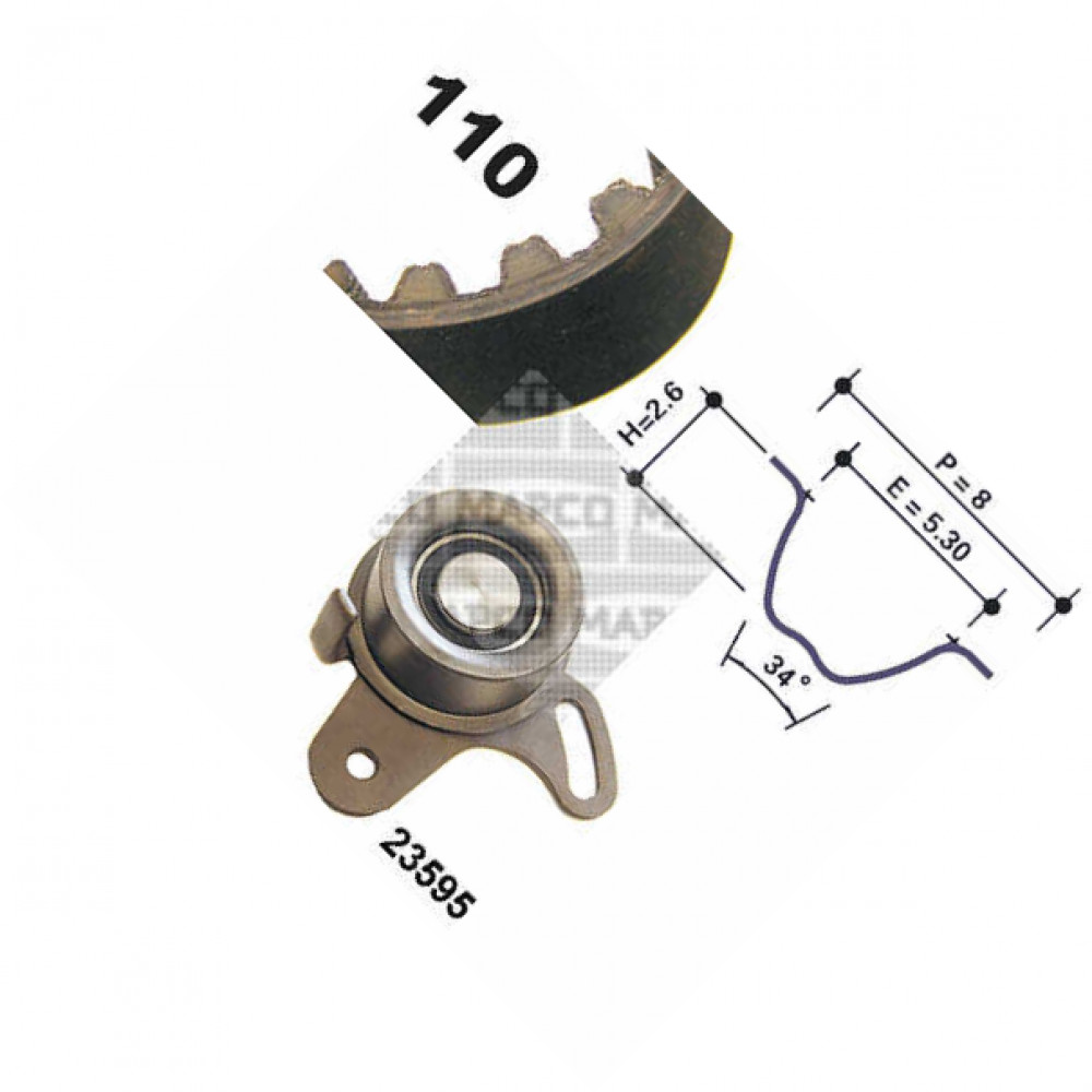 MAPCO 73538 Timing Belt Kit Fits Hyundai Accent II