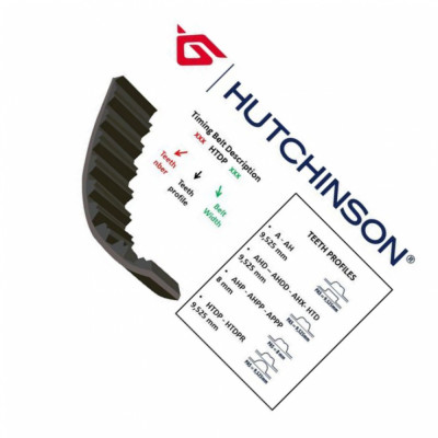 HUTCHINSON 239 AH 25.4 Zahnriemen passt für Audi A6 4A C4 2.6 80 AVANT 8C B4 main photo