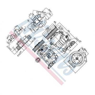 NISSENS 890044 Kompressor, Klimaanlage passt für Renault GRAND SCéNIC III main photo