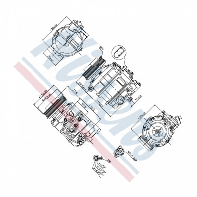 NISSENS 89092 Kompressor, Klimaanlage passt für Audi A4 AVANT 8E5 B6 2.0 A4 main photo