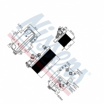 NISSENS 90936 Ölkühler, Automatikgetriebe passt für BMW 5ER TOURING F11 528I main photo