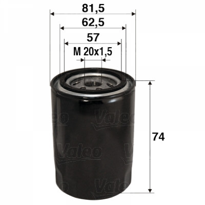 VALEO 586017 Ölfilter passt für Mazda 323 C IV BG 1.8 16V 4WD 323 S VI BJ 1.6 main photo