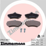 ZIMMERMANN 21945.160.1 Bremsbelagsatz, Scheibenbremse Vorderachse passt für VW photo.0