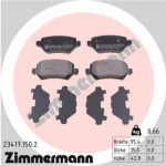 ZIMMERMANN 23417.150.2 Bremsbelagsatz, Scheibenbremse Hinterachse passt für photo.0