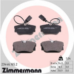 ZIMMERMANN 23446.165.2 Bremsbelagsatz, Scheibenbremse Hinterachse passt für VW photo.0