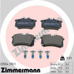 ZIMMERMANN 23554.170.1 Bremsbelagsatz, Scheibenbremse Hinterachse passt für VW photo.0