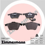 ZIMMERMANN 23801.200.1 Bremsbelagsatz, Scheibenbremse Vorderachse passt für VW photo.0
