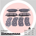 ZIMMERMANN 24351.170.1 Bremsbelagsatz, Scheibenbremse Vorderachse passt für photo.0