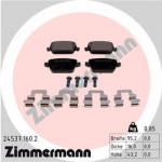ZIMMERMANN 24537.160.2 Bremsbelagsatz, Scheibenbremse Hinterachse passt für photo.0