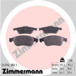 ZIMMERMANN 24914.180.1 Bremsbelagsatz, Scheibenbremse Vorderachse passt für photo.0