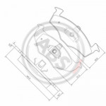 A.B.S. 36970 Bremsbelagsatz, Scheibenbremse Vorderachse passt für VW POLO photo.1