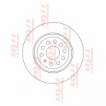 2x TRW DF6504 Bremsscheibe Hinterachse passt für VW PASSAT VARIANT 3G5 1.6 TDI photo.1